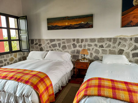 Habitación doble con chimenea